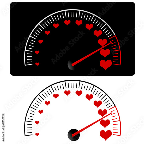 love meter vector