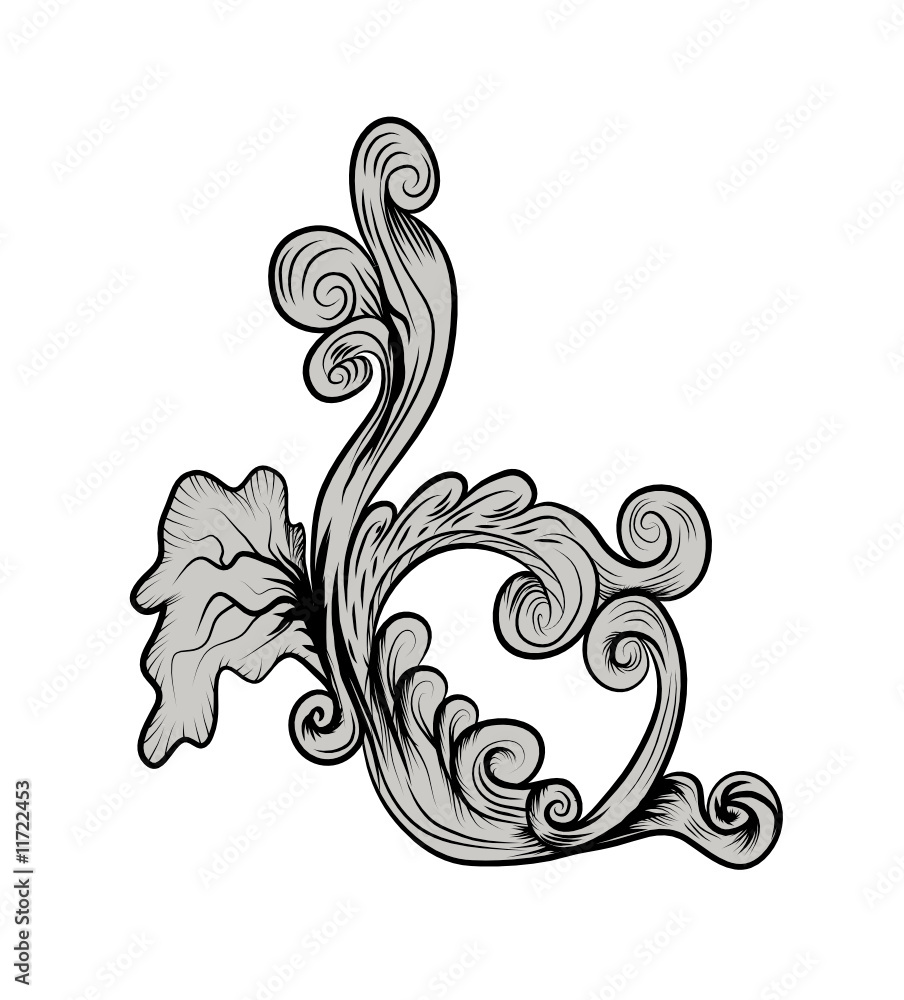 floral element - vector floral element - vector
