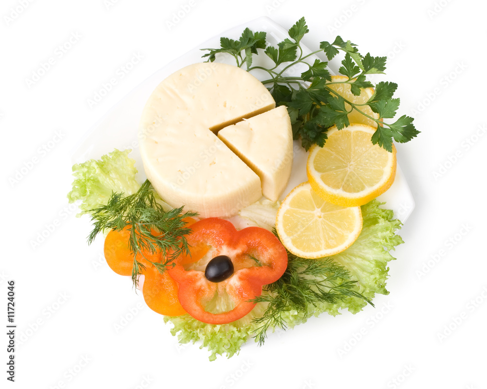 Cheese with vegetables Cheese with vegetables