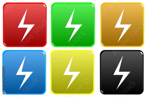 Free Download Web button - high voltage - GFXLoad