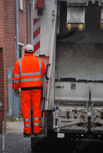 Müllwerker bei der Arbeit