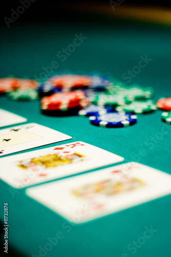 Obraz na płótnie Das Pokerspiel w salonie