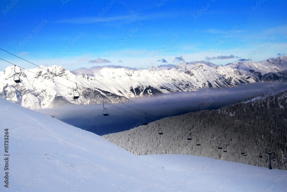 Obraz premium Skigebiet