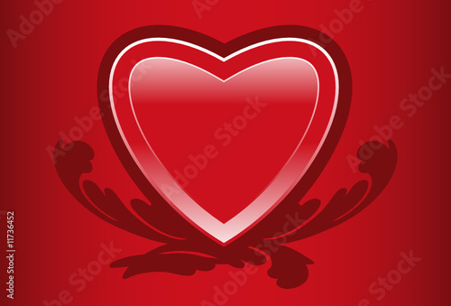 Valentine's Day Heart - a romantic heart, vector file