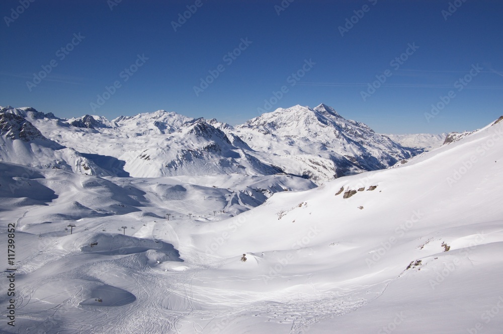 winter high mountains, French Alps
