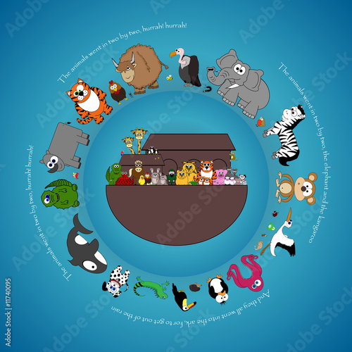 Noahs Ark Rhyme Poster