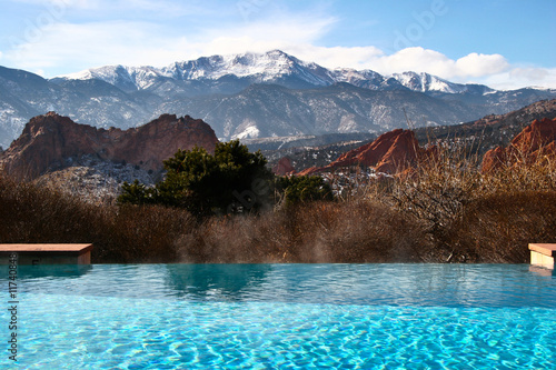 Infinity Pool with Mountain View photo
