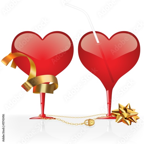 Glass Hearts 6 - colored va...