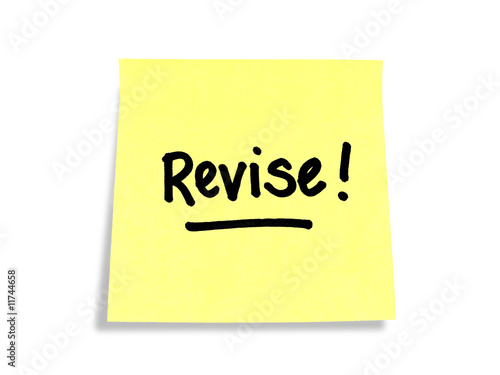 Stickies/ Post-it Notes: Revise!