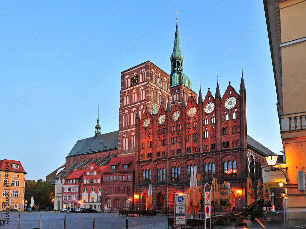 Fototapeta premium Stralsund, Rathaus