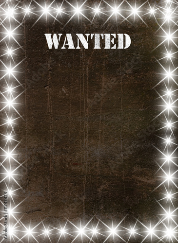 Vintage poster in star light