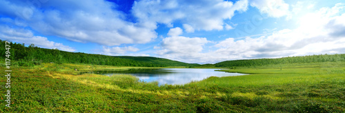 pano of north mountain lake © Iakov Kalinin
