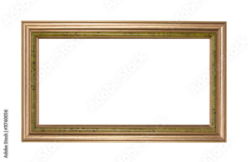 Gold and green picture frame