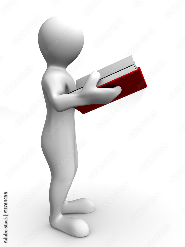 Man with book Man with book