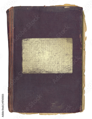 Grunge cover for an book or album with patch