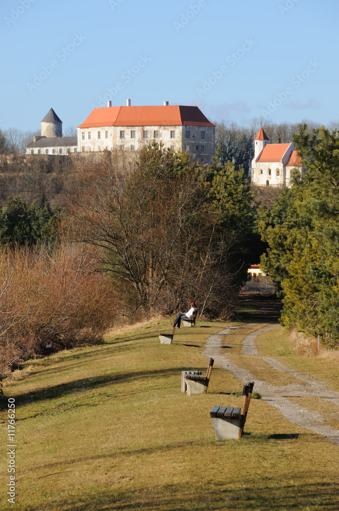 Naklejka premium Schloss im Wald no.2