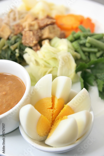 eastern cuisine named gado-gado frim indonesia