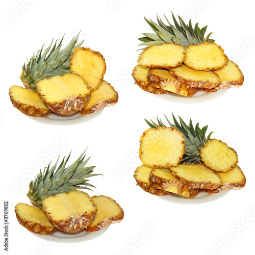Pineapple isolated on a white background.
