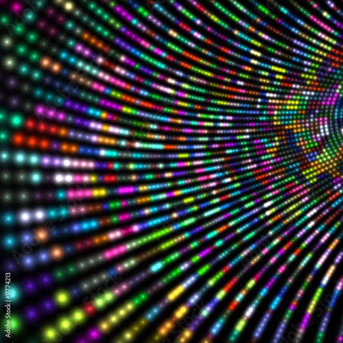 colorful light tunnel