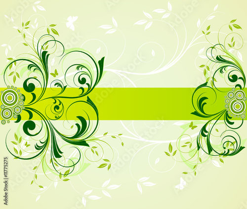 Floral background vector