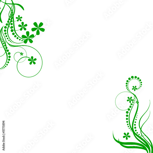 FLORAL PRINTEMPS VERT