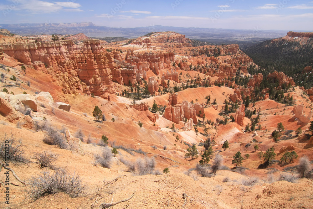 Scenic landscape, rock formations