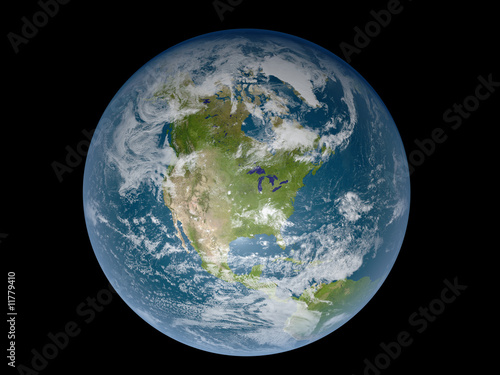 Fototapeta Naklejka Na Ścianę i Meble -  earth globe with north america