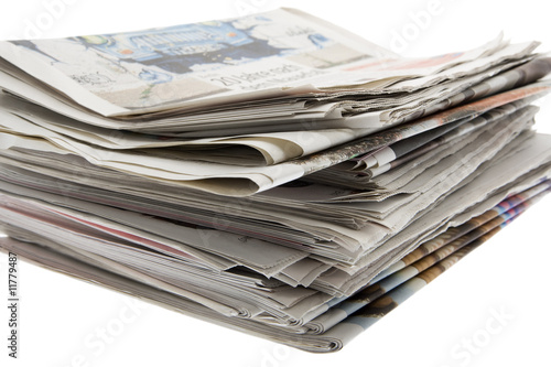 Presse, Stapel von Zeitungen