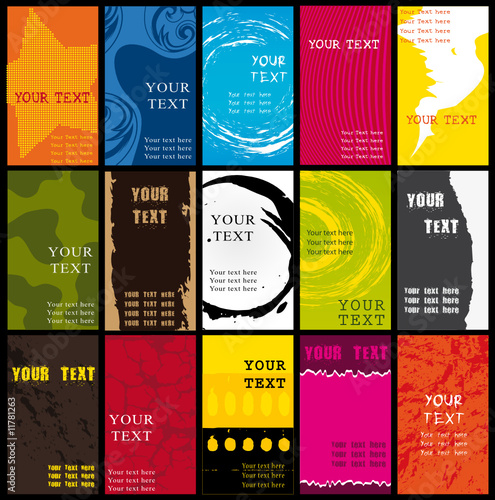Business cards set 3