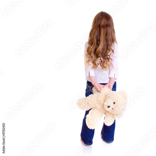 Young girl with bear