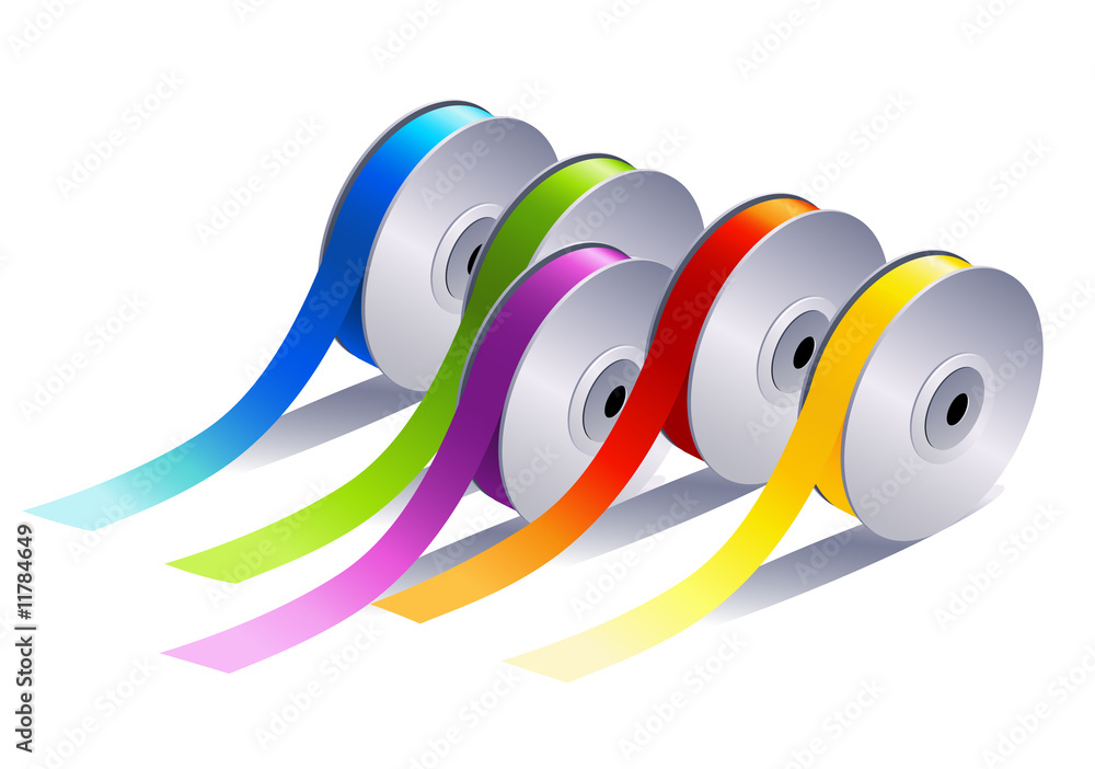 Obraz premium Textile ribbons