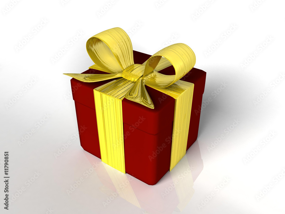 gift box on white gift box on white