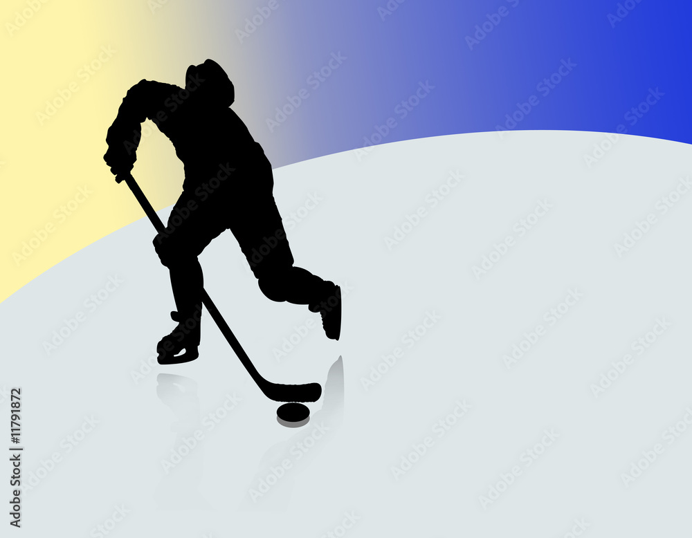 Fototapeta premium hokey player