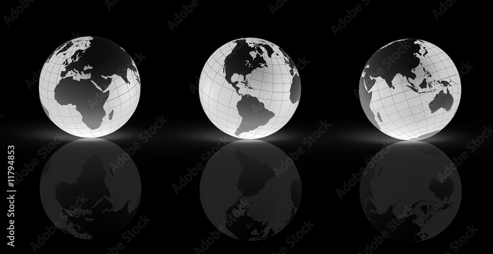 Obraz premium Light Globe Earth