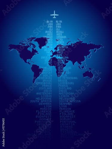World travel background