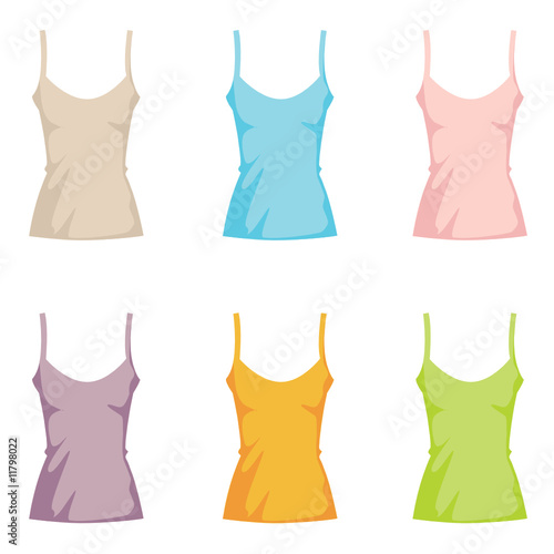 Women's tank t-shirt collection set
