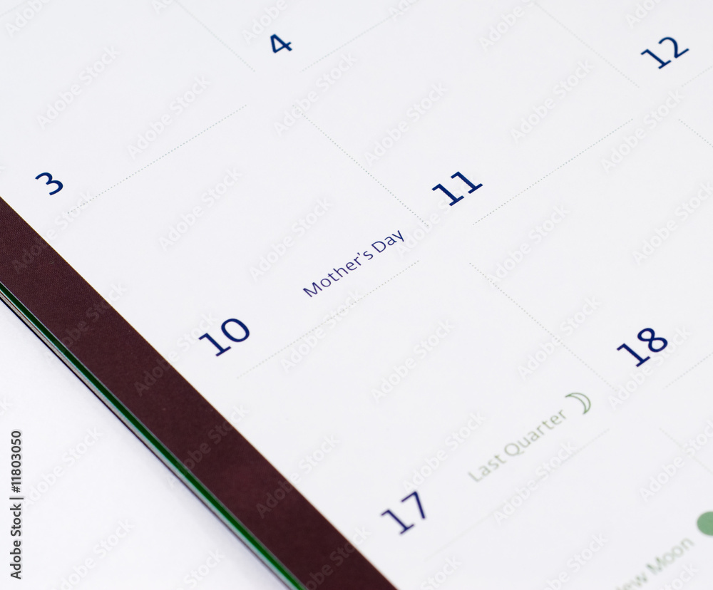 Mothers Day Calendar Mothers Day Calendar