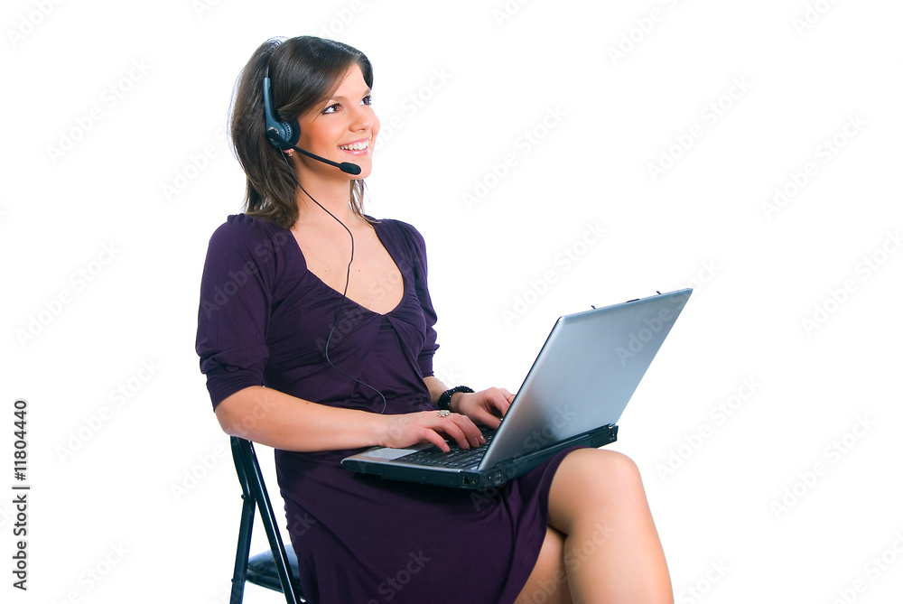 The worker of the call-centre