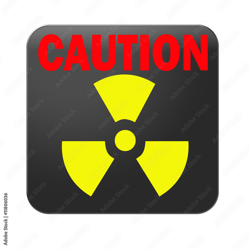 Obraz premium Caution radioactive