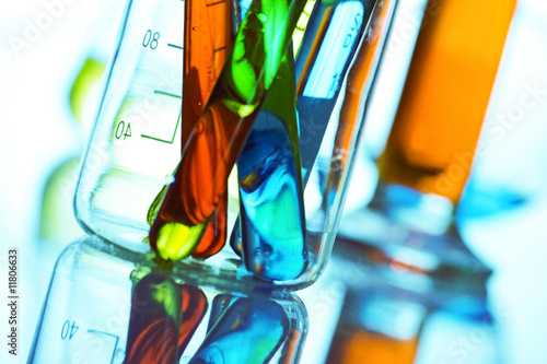 glass laboratory equipment for science research