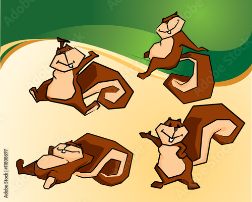 Squirrel Cartoons