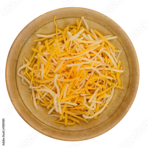 shredded cheddar and Monterey Jack cheese