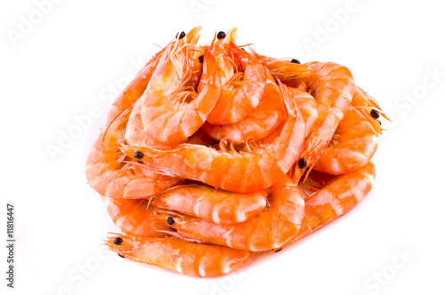 Fresh shrimps.