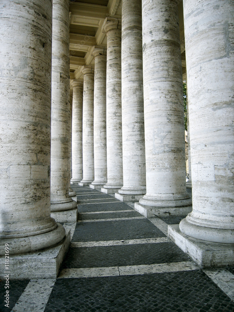 columns of st. peter, rome