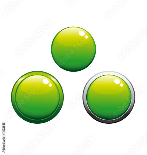 Green buttons collection
