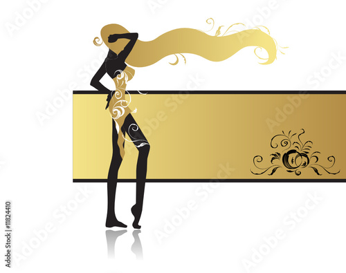 Fashion girl in dance