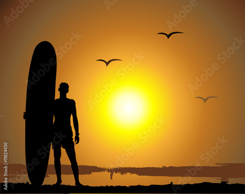 Summer vacations, surfing
