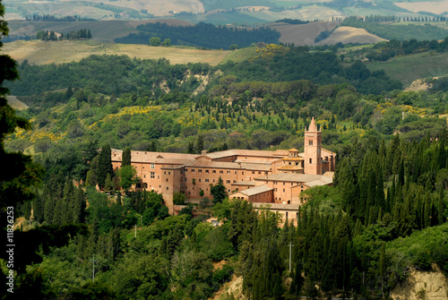 Obraz na plátně abbazia monte oliveto