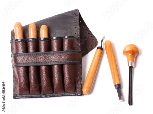 Bild auf Leinwand gravers in brown case