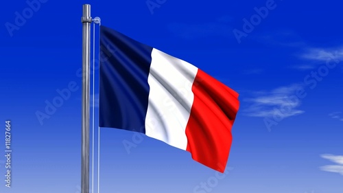 Frankreich Fahne mit Alpha-Kanal